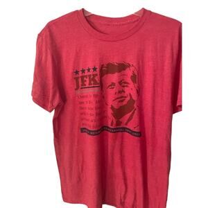 JFK Graphic Tee Shirt Sz XL Euc
